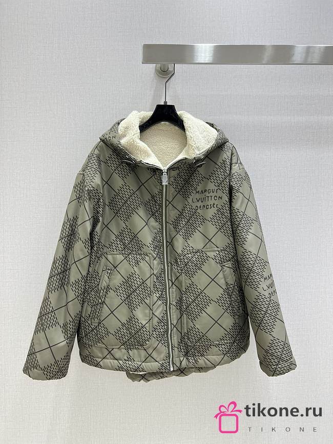 LV Reversible Nylon And Fleece Windbreaker - 1