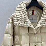 Moncler Antigone Leather Trimmed Short Down Jacket - 5