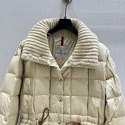 Moncler Antigone Leather Trimmed Short Down Jacket - 4