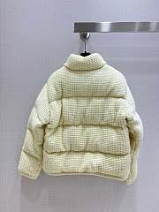 Moncler Padded Wool Alpaca Zip Up Cardigan White - 5