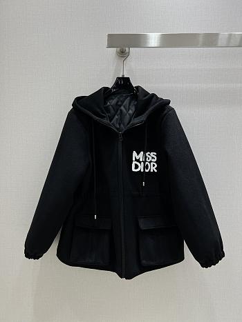 DiorAlps Hooded Puffer Jacket Balck