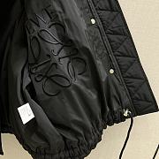 Loewe Puffer Shearling Padded Jacket Logo Black - 5