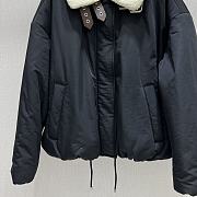 Loewe Puffer Shearling Padded Jacket Logo Black - 4