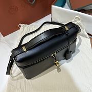 Loro Piana Extra Bag L27 Calfskin Black - 27x16x10cm - 2