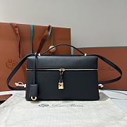 Loro Piana Extra Bag L27 Epsom Black - 27x16x10cm - 1