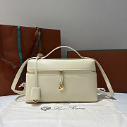 Loro Piana Extra Bag L27 Calfskin Off White - 27x16x10cm - 1