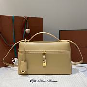 Loro Piana Extra Bag L27 Calfskin Dark Beige - 27x16x10cm - 1