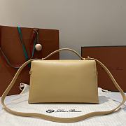 Loro Piana Extra Bag L27 Calfskin Dark Beige - 27x16x10cm - 5