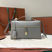 Loro Piana Extra Bag L27 Epsom Gray - 27x16x10cm - 1