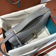 Loro Piana Extra Bag L27 Epsom Gray - 27x16x10cm - 5