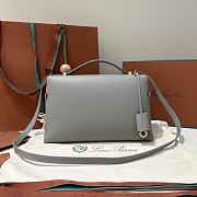 Loro Piana Extra Bag L27 Epsom Gray - 27x16x10cm - 3