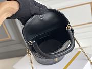 YSL Gaby Bucket Bag In Lamskin Black - 19x17x15cm - 3