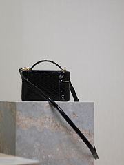 YSL Gaby Vanity Bag In Patent Leather Black - 18x11x6.5cm - 4