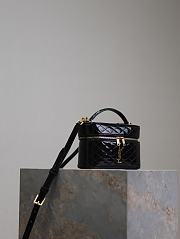 YSL Gaby Vanity Bag In Patent Leather Black - 18x11x6.5cm - 3