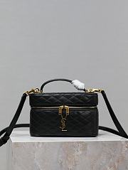 YSL Gaby Vanity Bag In Lamskin Leather Black - 18x11x6.5cm - 1