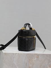 YSL Gaby Vanity Bag In Lamskin Leather Black - 18x11x6.5cm - 6