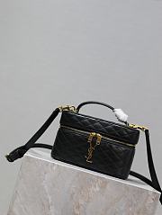 YSL Gaby Vanity Bag In Lamskin Leather Black - 18x11x6.5cm - 4