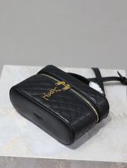 YSL Gaby Vanity Bag In Lamskin Leather Black - 18x11x6.5cm - 2