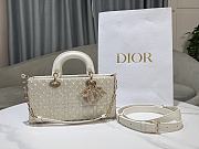 Dior Small Lady D-joy Bag Resin Pearls 15625 - 26x13.5x5cm - 1