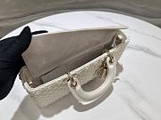 Dior Small Lady D-joy Bag Resin Pearls 15625 - 26x13.5x5cm - 2