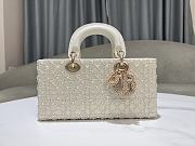 Dior Small Lady D-joy Bag Resin Pearls 15625 - 26x13.5x5cm - 3