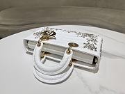 Dior Small Lady D-joy Bag White 15626 - 26x13.5x5cm - 4