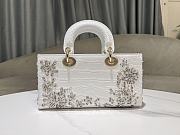 Dior Small Lady D-joy Bag White 15626 - 26x13.5x5cm - 5