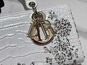 Dior Small Lady D-joy Bag White 15626 - 26x13.5x5cm - 6