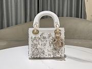 Dior Small Lady Bag White 15627 - 17x15x7cm - 3