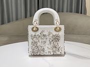 Dior Small Lady Bag White 15627 - 17x15x7cm - 5