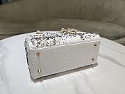 Dior Meidum Lady Bag White 15628 - 24x20x11cm - 2