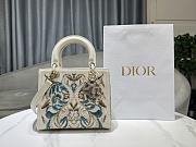 Dior Meidum Lady Bag White 15629 - 24x20x11cm - 1