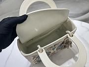 Dior Meidum Lady Bag White 15629 - 24x20x11cm - 6