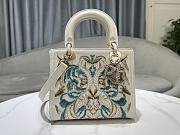 Dior Meidum Lady Bag White 15629 - 24x20x11cm - 2