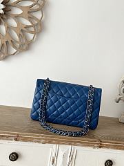 Chanel Classic Lamskin Two Sided Blue - 15.5×25.5×6.5cm - 2