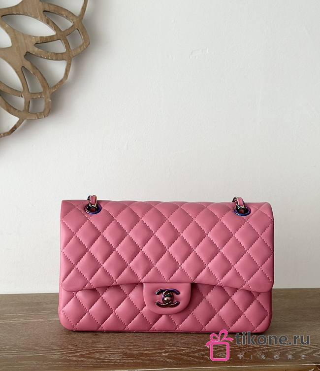 Chanel Classic Lamskin Two Sided Pink - 15.5×25.5×6.5cm - 1