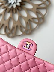 Chanel Classic Lamskin Two Sided Pink - 15.5×25.5×6.5cm - 4