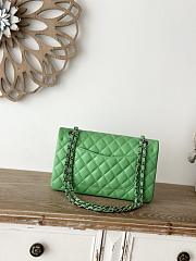 Chanel Classic Lamskin Two Sided Green - 15.5×25.5×6.5cm - 5