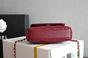 Chanel Coco Caviar Burgundy 19cm - 5