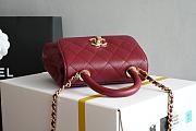 Chanel Coco Caviar Burgundy 19cm - 3