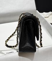 Chanel Large Classic Black Light Gold Caviar Bag - 30x19.510cm - 4