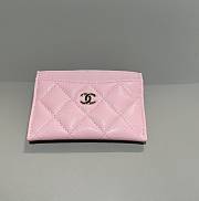 Chanel Classic Card Holder Caviar Gold Pink - 7.5x11.2x0.5cm - 1