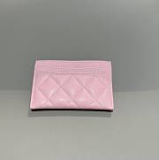 Chanel Classic Card Holder Caviar Gold Pink - 7.5x11.2x0.5cm - 4