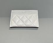 Chanel Classic Card Holder Caviar Gold White - 7.5x11.2x0.5cm - 4