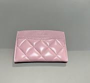 Chanel Classic Card Holder Lamskin Gold Pink - 7.5x11.2x0.5cm - 3