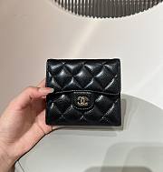 Chanel Classic Small Flap Wallet Caviar Black - 10.5x11.5x3cm - 6