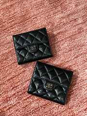 Chanel Classic Small Flap Wallet Caviar Black - 10.5x11.5x3cm - 5