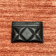 Chanel 19 Card Holder Lambskin Gold Black - 7.5x11.2x0.5cm - 3