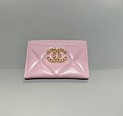 Chanel 19 Card Holder Lambskin Gold Pink - 7.5x11.2x0.5cm - 1