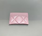 Chanel 19 Card Holder Lambskin Gold Pink - 7.5x11.2x0.5cm - 3